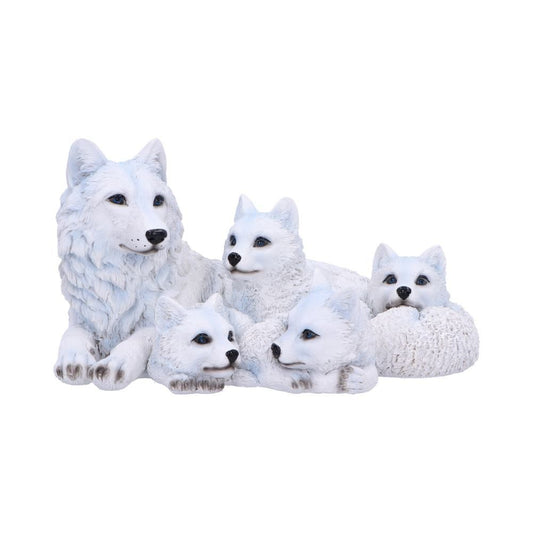 Pups Protection Wolf & Cubs Figurine