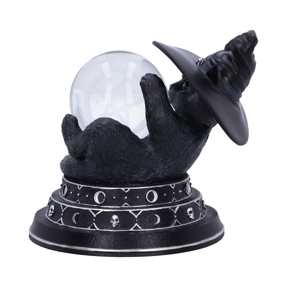 Purrah's Fortune cat figurine side view