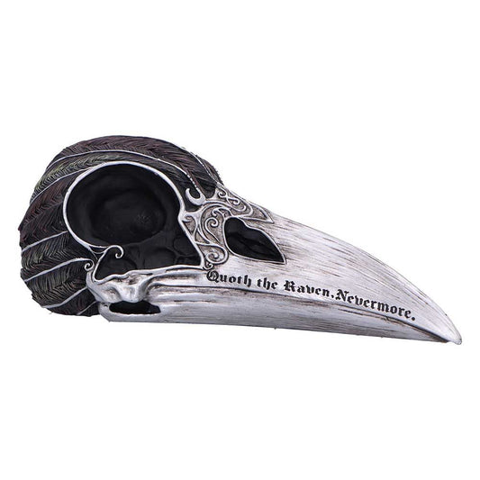 Quoth The Raven Skull Ornament