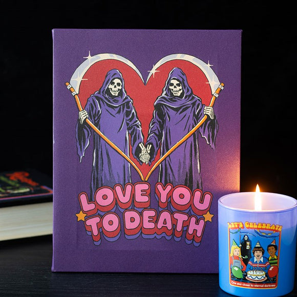 19x25cm Love You To Death Canvas Picture by Steven Rhodes