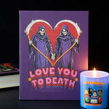 19x25cm Love You To Death Canvas Picture by Steven Rhodes