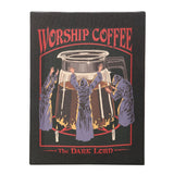 Worship Coffee Canvas Picture by Steven Rhodes