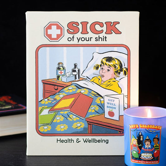 Sick Of Your Shit Canvas Picture by Steven Rhodes