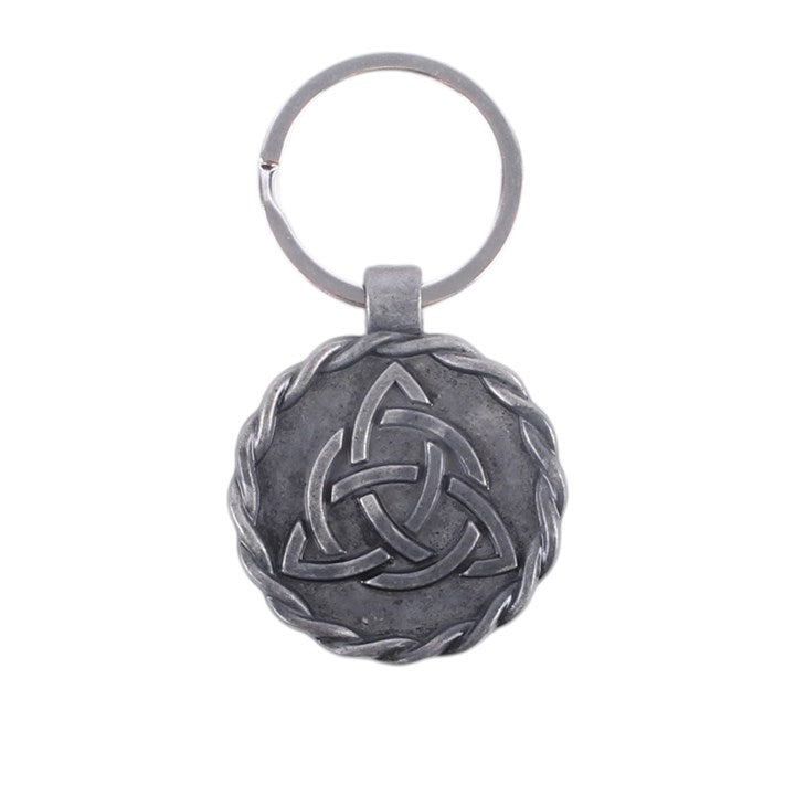 Celtic Triquetra Knot Keyring front view