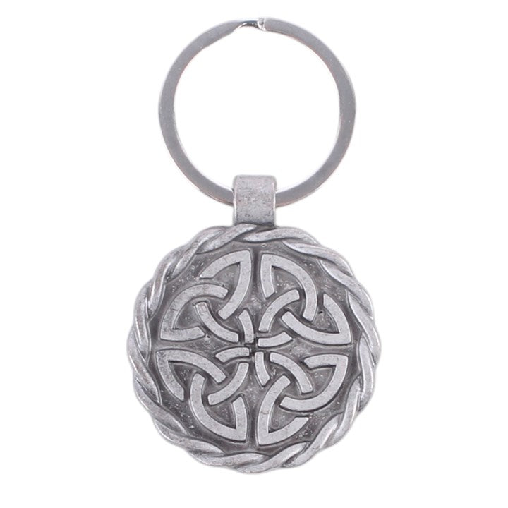 Celtic Shield Knot Keyring front view