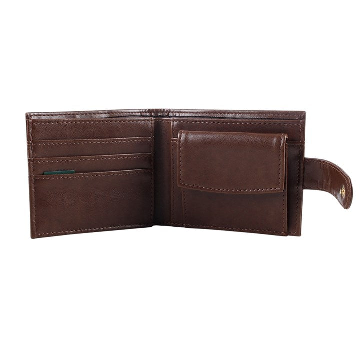 Celtic shield knot wallet open showing interior