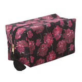 Dark Romance Floral Makeup Bag