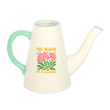 No Rain, No Flowers Watering Can Vase