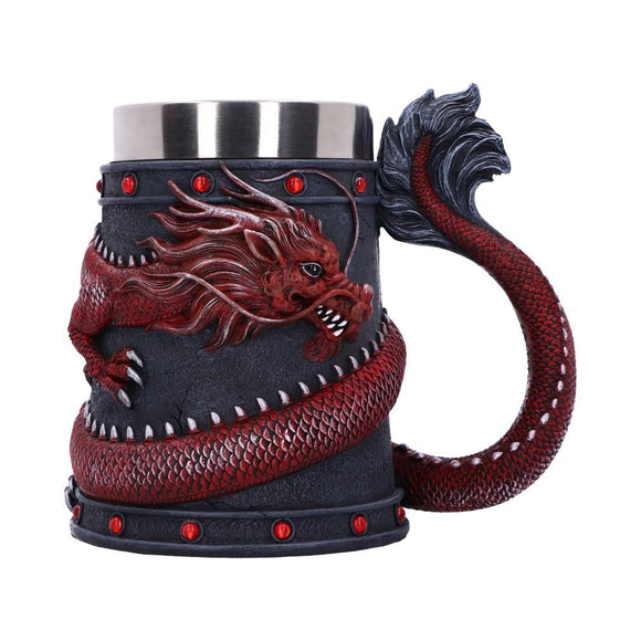 Red Dragon Coil Tankard