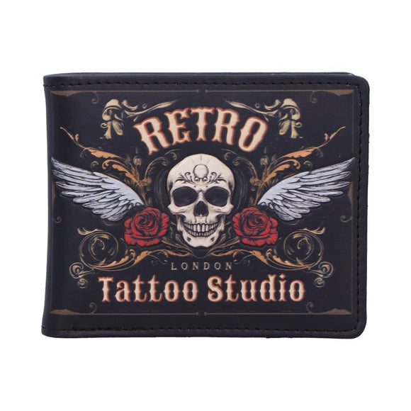 Retro Tattoo Studio Skull Wallet