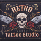 Retro Tattoo Studio Skull Wallet