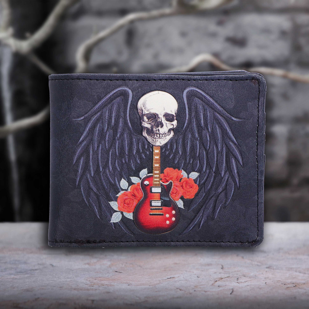 Rock & Roses Guitar Skull Wallet
