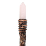 Romance Rose Quartz Crystal Point Wand