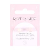 Rose Quartz Crystal Earrings