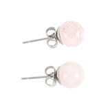Rose Quartz Crystal Earrings