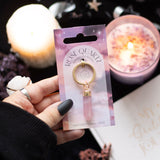 Rose Quartz Crystal Keyring