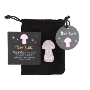 Rose Quartz Crystal Mushroom