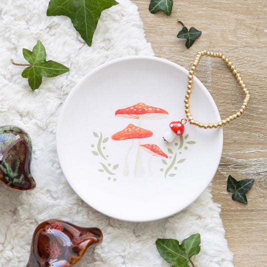 Round Mushroom Trinket Dish