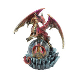 Ruby Oracle Red Dragon Fortune Seer Snow Globe