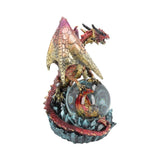 Ruby Oracle Red Dragon Fortune Seer Snow Globe