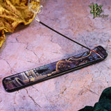 Rusty Cauldron Cat Incense Holder