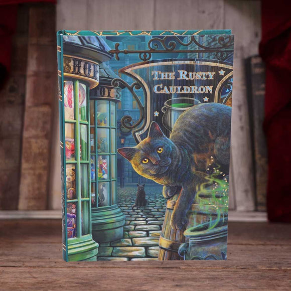 Rusty Cauldron Cat Notebook by Lisa Parker