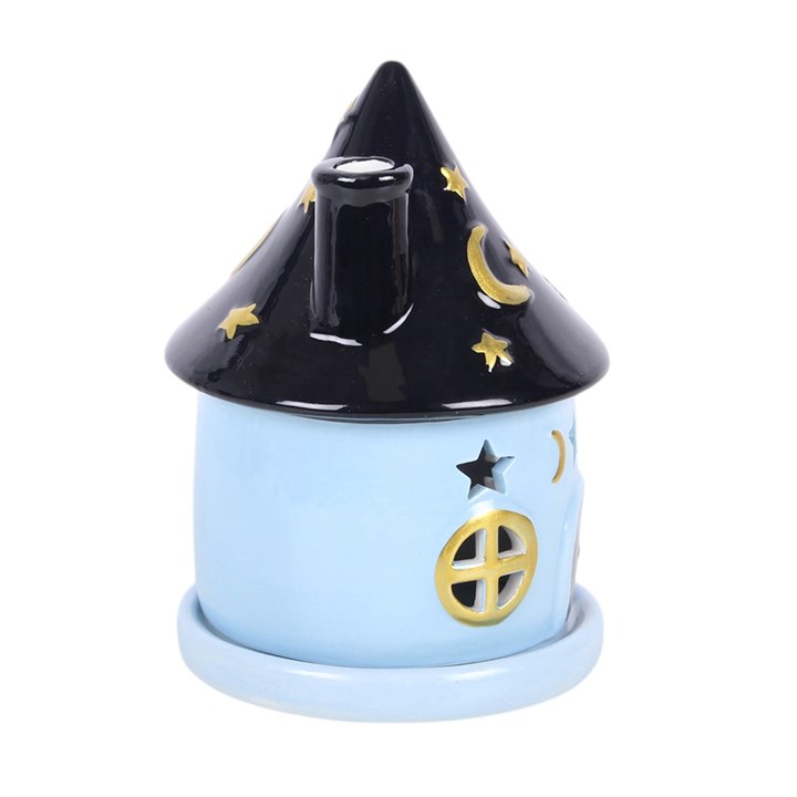 Celestial Cottage Incense Cone Holder side view