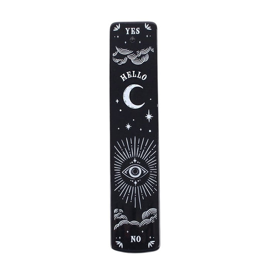 Ouija inspired ceramic incense stick holder