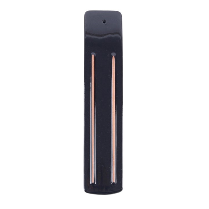 Black incense holder with moon stars and eye design