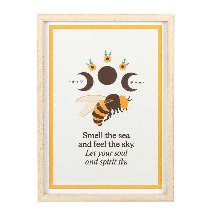 Bee Radiant Bee Framed Print