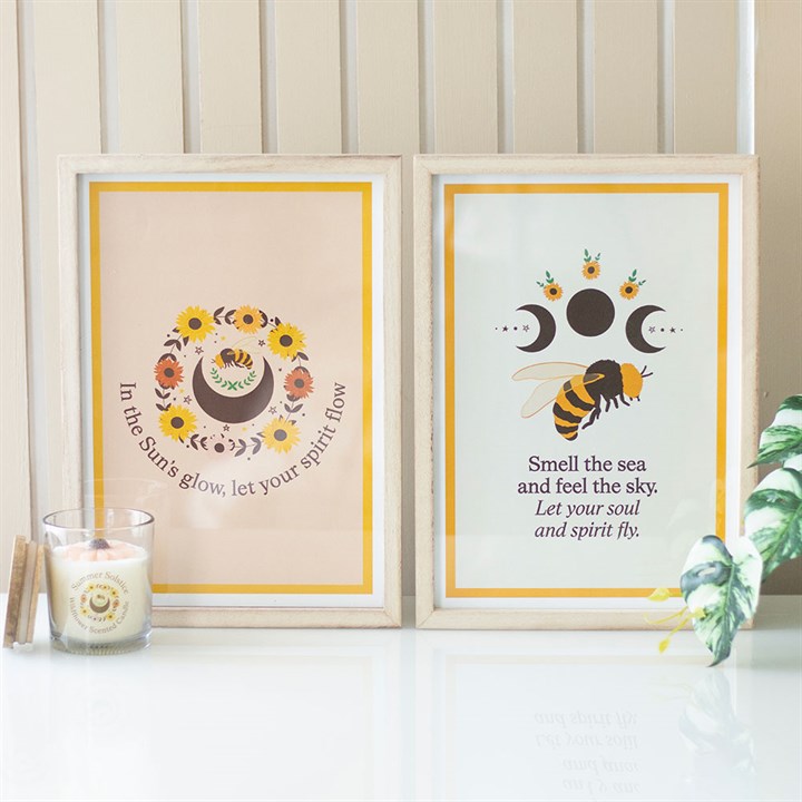 Bee Radiant Bee Framed Print