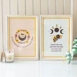 Bee Radiant Bee Framed Print