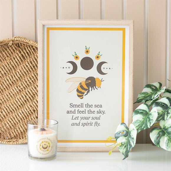 Bee Radiant Bee Framed Print