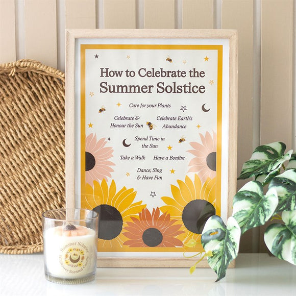 Celebrate the Summer Solstice Framed Print