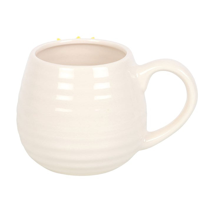 Hello Sunshine sunflower mug with handle