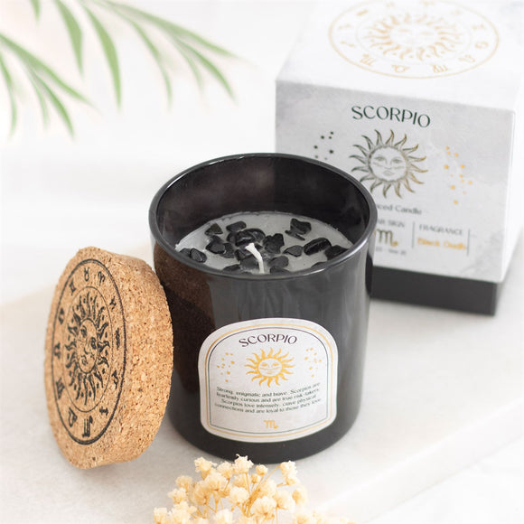 Scorpio Black Oudh Obsidian Candle