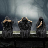 See, Hear, Speak No Evil Grim Reaper Shelf Sitters