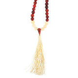 Self Confidence Rosewood & Yellow Jasper Mallah Necklace