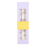 Set of 3 Purple Daisy Taper Candles