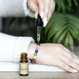 Seven Chakra Crystal Essential Oil Bracelet