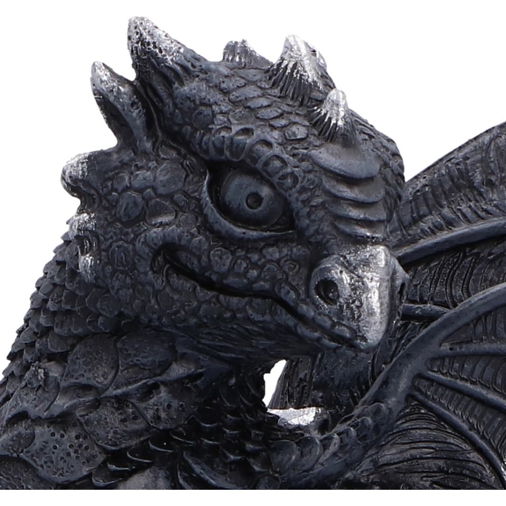 Shadow Sentinel black dragon head and wing detail