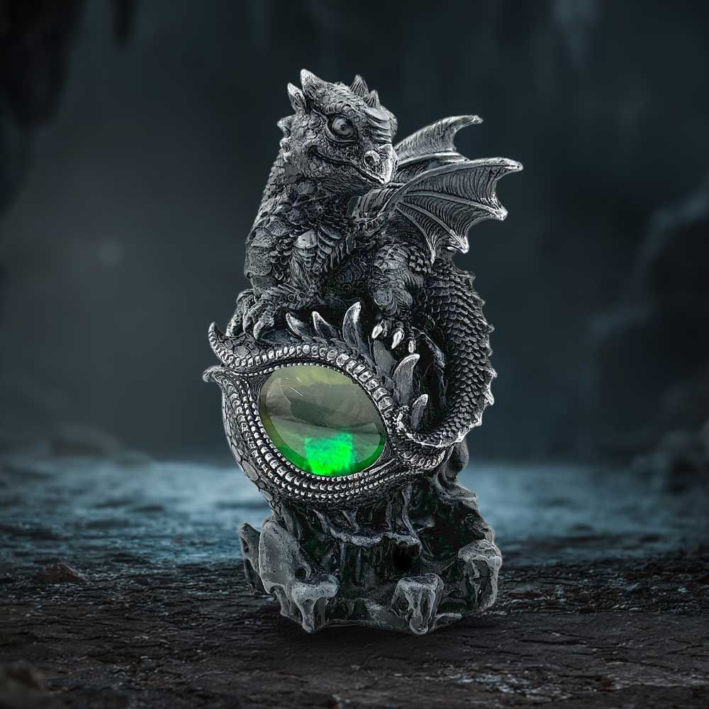 Shadow Sentinel black dragon figurine gothic display