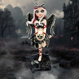Shadow Fae Fairy Figurine with Skull