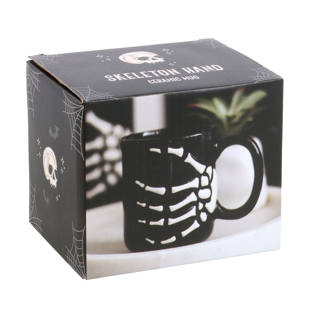Skeleton Hand Mug gift box