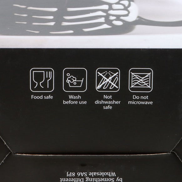 Skeleton Hand Mug box instructions