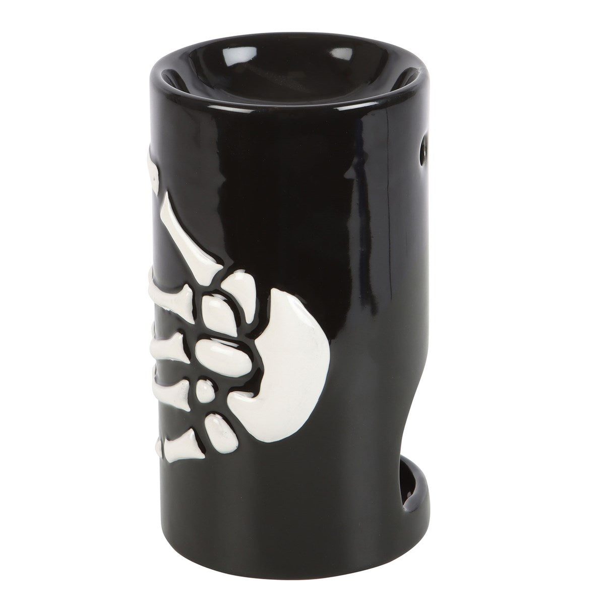 Skeleton hand Halloween oil burner side view