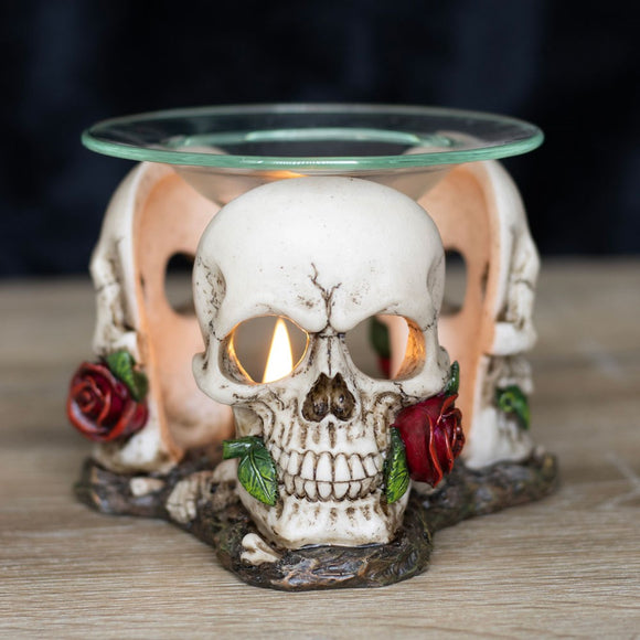 Skulls & Roses Oil Burner