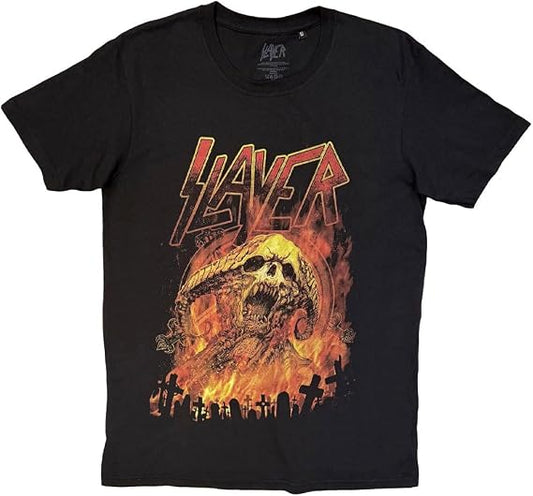 Slayer Demoniac Distress T Shirt
