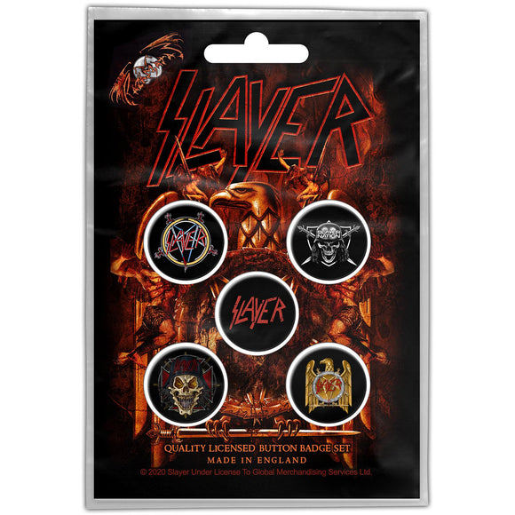 Slayer Eagle Button Badge Set