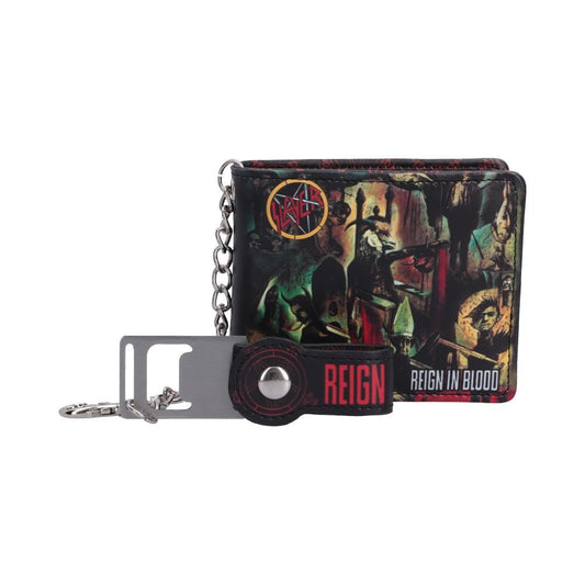 Slayer Reign in Blood wallet with chain and bottle opener